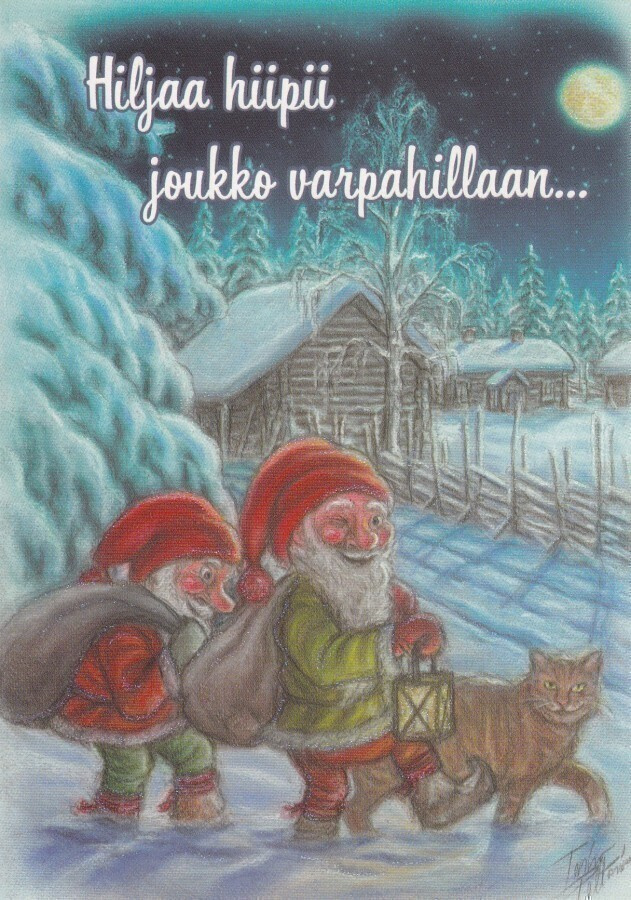Terho Peltoniemi: Kaksi tonttua ja kissa