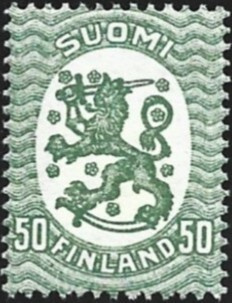 1928 M-17 Saarinen 50 p oliivinvihreä PT ** LaPe 129 b B W 1