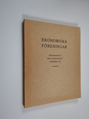 Per Stjernquist : Ekonomiska föreningar