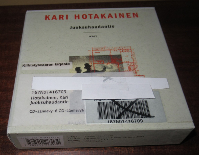 Juoksuhaudantie 6cd äänikirja.