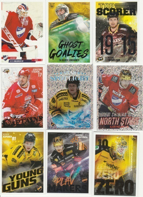 2022/23 Cardset perus ja erikoiskortit alk. 0.25e