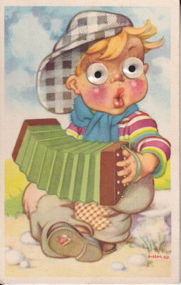 Silmäkortti, Poika soittaa haitaria .  e124