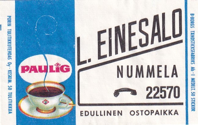 Nummela, L. Einesalo , Paulig    8/3