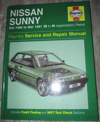 Nissan Sunny II N13 10/1986-03/1991 Haynes korjausopas H1378