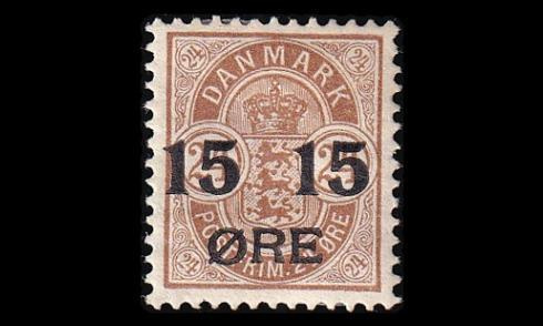 Tanska 41 * Ovaalivaakuna 15/24 öre (1904)