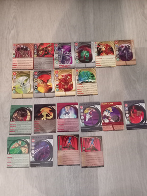 Setti bakugan kortteja