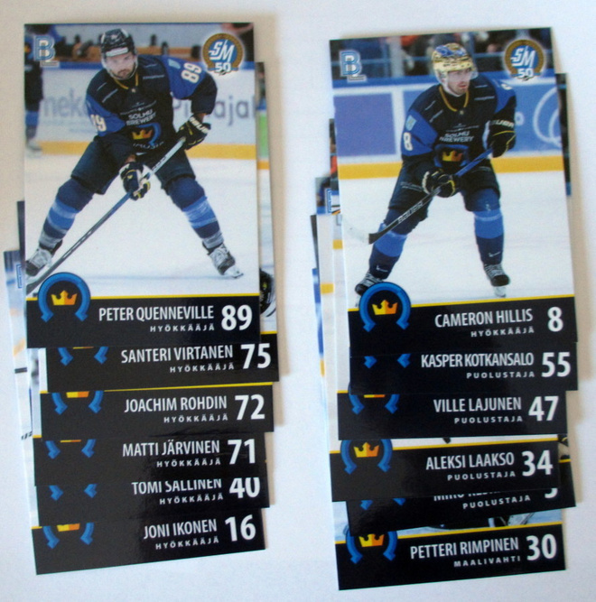 Kiekko-Espoo Blueline 73-84 kortit