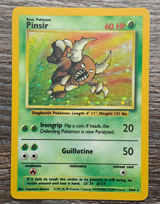 Pinsir jungle set misprint holo!