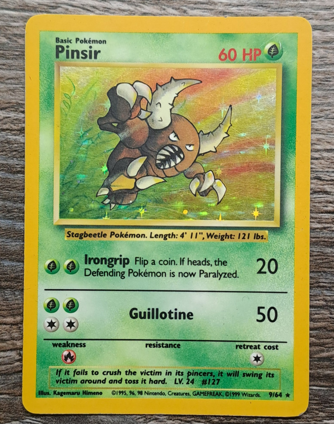 Pinsir jungle set misprint holo!