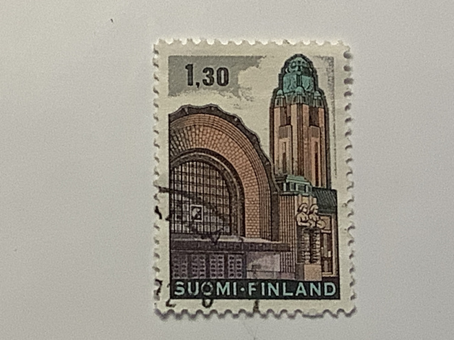 698 / 1971 M63 Rautatieasema Hki o leimattu