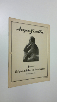 Aapo Similä : Soome Rahvalaulude- ja Kandleohtu : Kava ja...