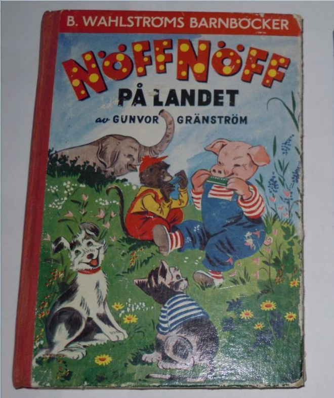 Barnbok Nöff Nöff på landet 1956 (Gunvor Gränström)
