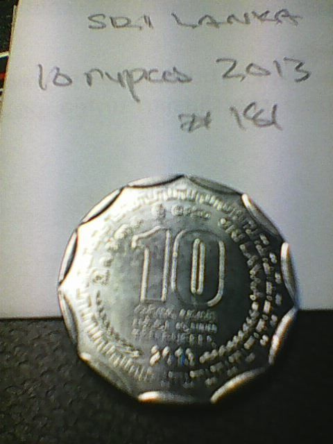 Sri Lanka 10 rupees 2013, km#181