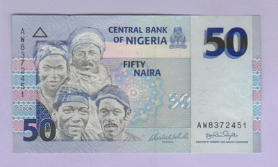 Nigeria 50 Naira v.2006 P-35a