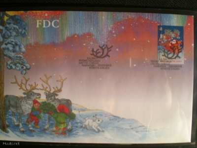 FDC Joulupukki 1. lk 2.4.2001 - LaPe 1562
