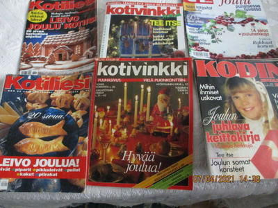 Vanha jouluinen lehti 6kpl
