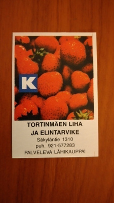TT ETIKETTI - SÄKYLÄNTIE TORTIMÄEN LIHA JA ELINTARVIKE