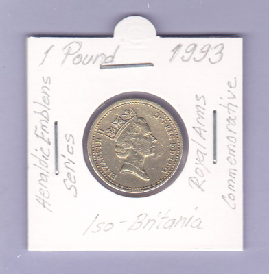 Iso-Britania 1 Pound v.1993 KM#964 (Comm.)