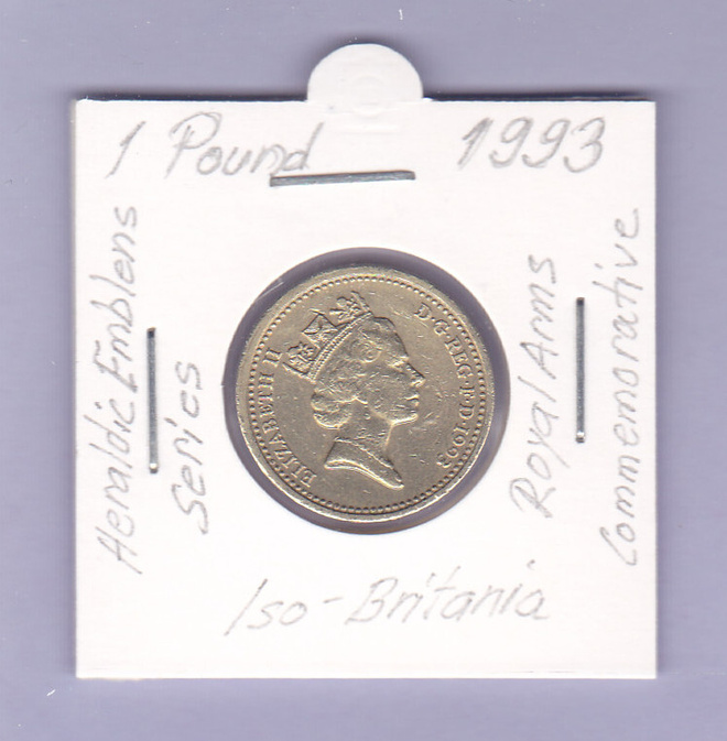 Iso-Britania 1 Pound v.1993 KM#964 (Comm.)