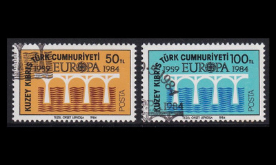 Turkki Kypros 142-3 o Europa (1984)