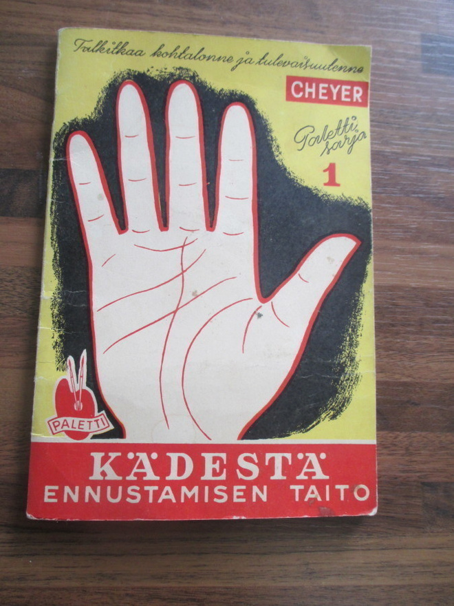 Cheyer: Kädestä ennustamisen taito, Lehtipaino 1944, nid,