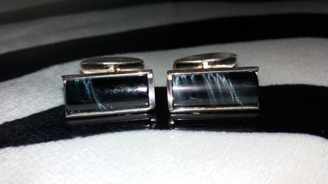 Vintage Martti Viikinniemi hopea kalvosinnapit MV 813H O7