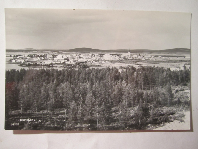 VANHA Postikortti Kemijärvi 1950-l Alkup.Mallikappale