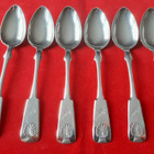 Musla Ruokalusikoita 6 kpl Hopea 813H n.195 g 1919 - pikkukuva 1