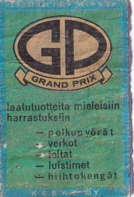 G P Grand Prix laatutuotteita mieleisiin harrastuksiin, 6/12