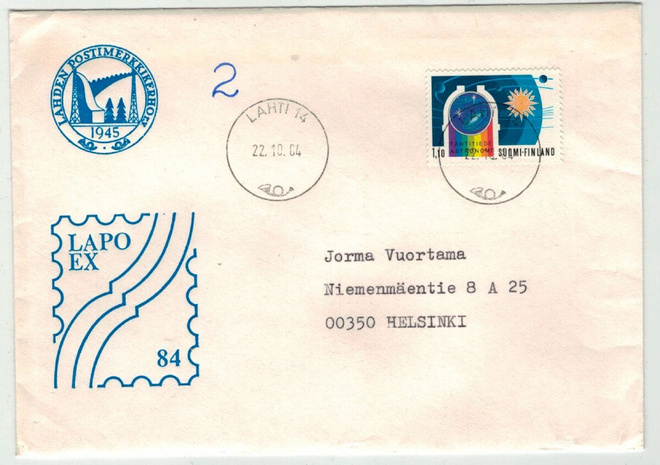 1984 tähtitiede 2.luokan kirjeellä 1984