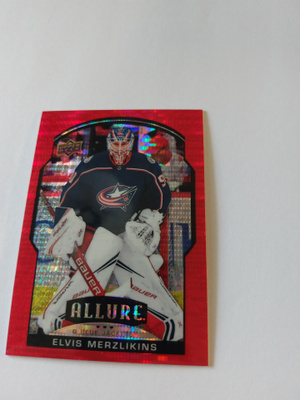 2020-21 Upper Deck Allure Red Rainbow #16 Elvis Merzlikins