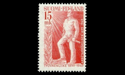 371 ** Työväenliike 50v 15mk (1949)