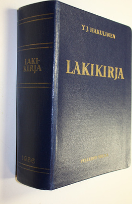 Y. J. (toim.) Hakulinen : Lakikirja : 21/10.1698 - 3/2.1956