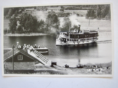 VANHA Postikortti Ruovesi Laiva Pohjola 1950-l