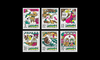 DDR 1901-6 ** Hauen käskystä -satukuvitus (1973)