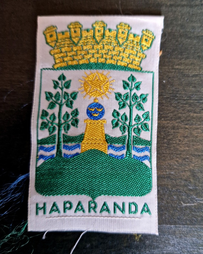 Haaparanta vintage kangasmerkki