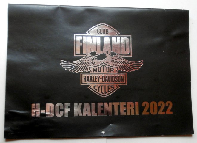 HARLEY-DAVIDSON Club Finland kalenteri 2022