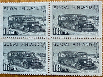 YLEISMERKKI POSTIAUTO 16MK NELIÖ**