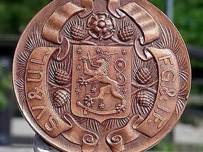 Ronssivärinen Vuodelta 1938. Halkaisija - 45 mm. Hyväkuntoin