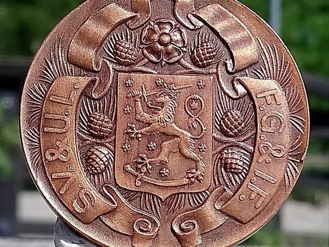 Ronssivärinen Vuodelta 1938. Halkaisija - 45 mm. Hyväkuntoin