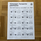 Esite Volkswagen Transporter 1991 Tekniset tiedot varusteet - pikkukuva 1