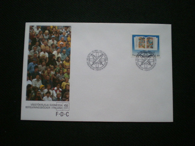 FDC Väestökirjoja Suomessa 450 v - LaPe 1264
