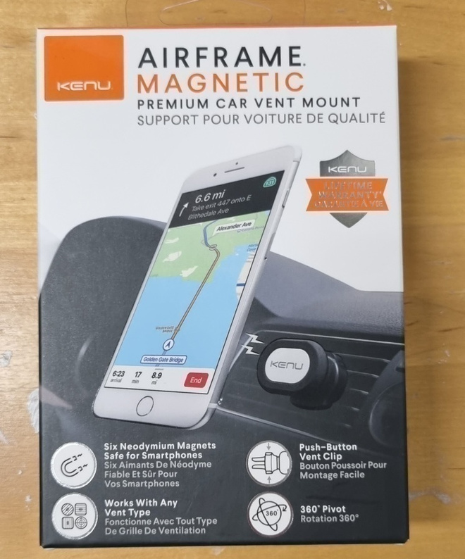 Kenu Airframe magneettinen puhelinteline autoon