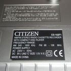 Citizen CD-102FI stereoyhdistelmä Radio-kasetti ja cd-soitin - pikkukuva 2