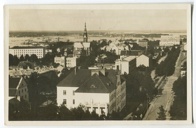 Kotka keskustanäkymä, kulkenut 1937