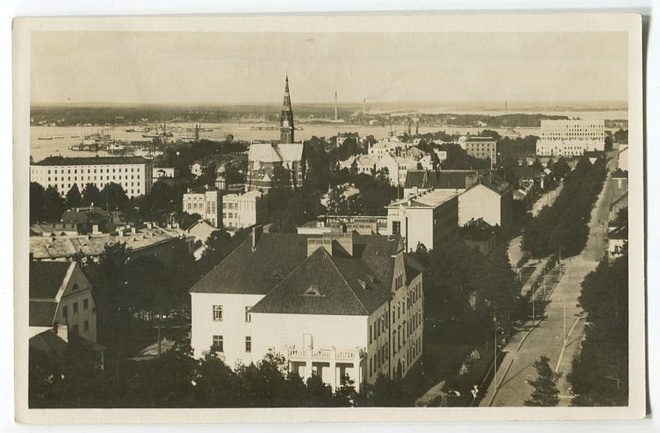 Kotka keskustanäkymä, kulkenut 1937