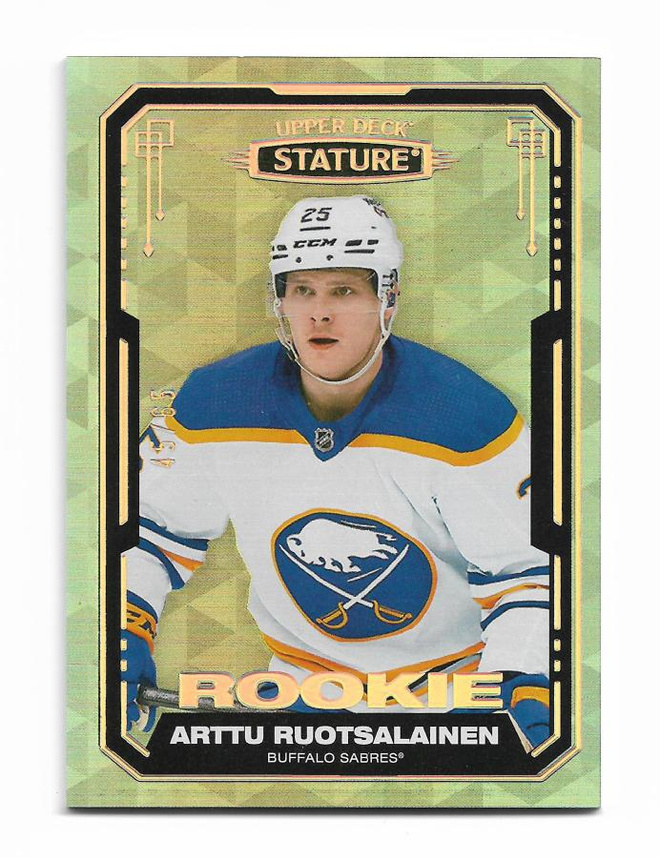 2021-22 Upper Deck Stature Variant /65 Arttu Ruotsalainen