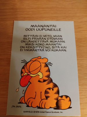 Vanha karvinen kortti,kulkematon.