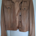 Nahkatakki beige koko XL - pikkukuva 2