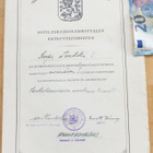 Pätevyystodistus Sotilasradiosähköttäjä 1935 Sotalentäjä - pikkukuva 1